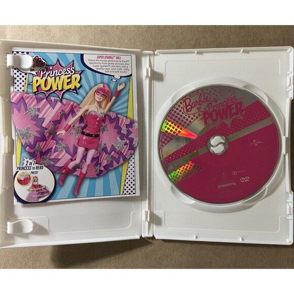 Barbie in Princess Power DVD with Tall Case Animated Movie - Picture 4 of 4